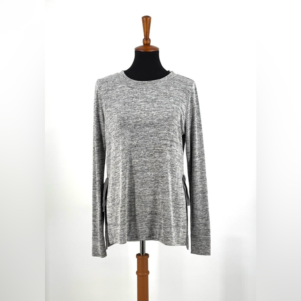 UGG Quincy Side-Tie Lounge Pullover in Gray Heathered Marl Size L